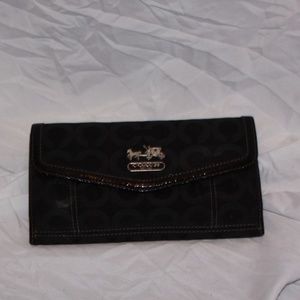 Coach Black Signature Wallet